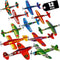 Bedwina Glider Planes Bulk 12-Pack 8-Inch Bomber Airplane Gliders for Kids, Foam