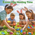12 Pack OCHIDO Easter Eggs Filled with Die-Cast Cars, Prefilled Easter Eggs with Toys Inside for Kids Easter Basket