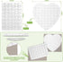 10 Sets Blank Sublimation Puzzle Jigsaw for Kids Rectangle Heart Shaped White DIY Custom Puzzle Heat Press Thermal Transfer Puzzle Pearl Puzzle Blank Puzzle (A5-48 Rectangle and 75-Heart Shaped)