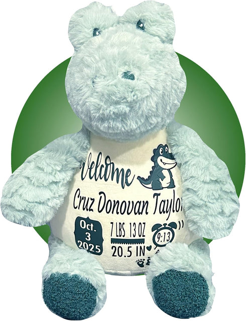 Birth Stat Stuffed Animal - Birth Announcement Stuffed Animals - Personalized Baby