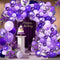 Purple Shades Balloons Garland Arch Kit, 116Pcs 5"/10"/12" Dark Pastel Light Metallic Confetti Balloons for Party