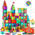 Gemmicc Magnetic Tiles Building Blocks - STEM Approved Educational Toys, 63 PCS Classic Set for Kids
