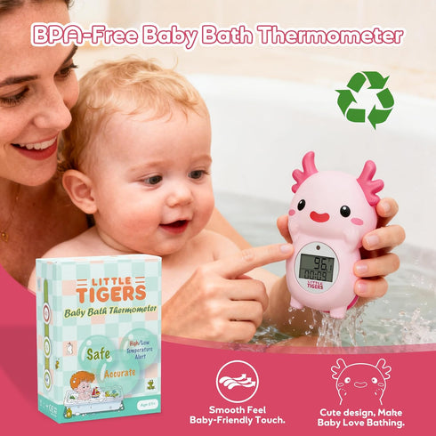 little tigers Baby Bath Thermometer, Digital Temperature Water Thermometer, Safety Bathtub Floating Toy for Baby
