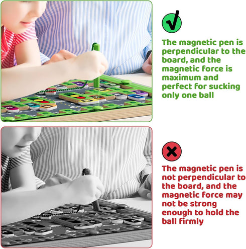 2-4,Sensory zhiwuzhu Magnetic Alphabet Maze,Montessori Toys,Alphabet Puzzle Toddler Toys for Ages Toys Fine Motor