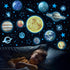 Glow in The Dark Stars and Planets for Ceiling, Glow Solar System Wall Stickers, Space Wall Decals for Kids Boys Room