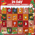 2025 Sets, 24 Packs 6+ Christmas Advent Calendar Building Christmas Ornaments Building Kit, Christmas