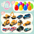 24 JOYIN Pcs Prefilled Easter Eggs with Cars, Vehicle Toys for Boys Kids Easter Party Favor Eggs Hunt/Basket Stuffers