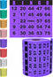 250 Bingo Game Cards - Purple, 4” x 3.5”, Customizable for Events, Single or Multi Use