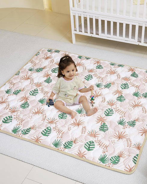 Viviland Baby Mats for Floor, 50x50 Inch Playpen Mat, Thick Cushioning Padding