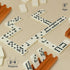 Set 4 6 Set Set 28 Queensell Dominos for Adults with Domino Racks - Double Dominoes with Domino Holder, Classic Board