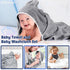 5 15 Count Sets, Buryeah Pcs Baby Bath Towel and Baby Washcloths Hooded Towels for Newborns Infants and Toddlers Soft