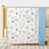 Buerhanerry 30"x40" Under The Sea Baby Blankets Neutral for Boys Girls, Ocean Animals Toddler Soft Minky Blanket