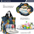 SUABO Backpack Colorful Palm Leaf Pattern Baby Diaper Bag Large Bag Waterproof Travel Diaper Bags for Moms and Dads