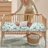 Winpema 28"x52" Green Leaves Fitted Crib Sheet Eucalyptus Leaf Baby Crib Sheet Fit Standard Crib and Toddler