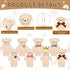 HyDren 40 Pcs Mini Bear Toy, 4.7 Inch Stuffed Tiny Bear, Back to School Gift, Soft Bear Keychain, Mini Stuffed Animal,