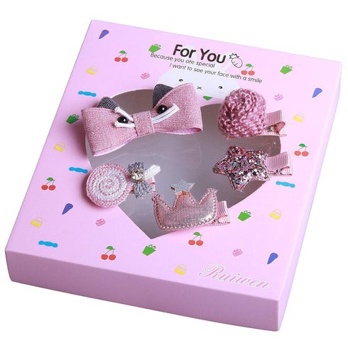 18PCS Baby Hair Accessories Set - Cute Hair Clips, Bows, and Multi-Style Hairpins for Little Girls