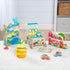 Melissa & Doug Wooden Shape Sorting Grocery Cart - Pretend Play Grocery Toys for Infants and Toddlers Ages 1+