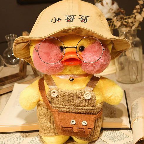 ?2Pack? Duck Stuffed Animals Plush Toy, Removable Clothes, Cute Soft Duck Gifts for Kids (Pink+Brown, White Duck-12)