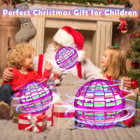 Flying Orb Ball Toy, 2024 Upgraded Boomerang Hover Ball Fidget Spinner for Kids, Cool Gift for 6-10+ Year Olds (Purple)