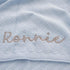 Monogrammed Rosanbella Personalized Baby Blanket - Custom Knit with Embroidery, Baby Name Blanket | Perfect for Baby