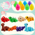 8 3D 8+) JOYIN Pcs Prefilled Easter Eggs with Printed Toys Mini Dinosaur, Articulated Toys, Basket Stuffers Fillers