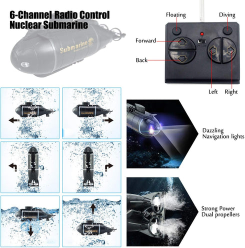 Remote Control Nuclear Submarine Toy - Fun RC Boat for Kids