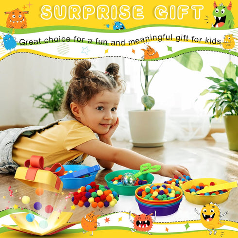 142 Set 12 8 2 120 Counting Zhanmai Pcs Fine Motor Skills Toys Handy Scooper Sensory Bin Filler Sorting Bowls Tweezers
