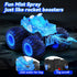 2.4GHz 3 4 5 6 7 8, 3+ AUUGUU Remote Control Car, Monster Trucks Toys with Light Spray, Birthday Gift for Kids All