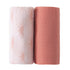 Viviland Muslin Swaddle Blankets, Breathable Baby Receiving Wraps, 2-Pack Sun, 47 x 47 inches