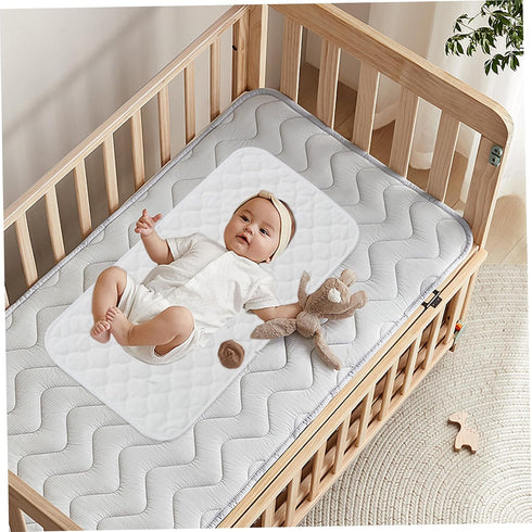 CNAFGBGG 3Pcs 27x14'' Diaper Changing Pad Waterproof Changing Mat Washable Reusable Cotton Travel Pad for Baby