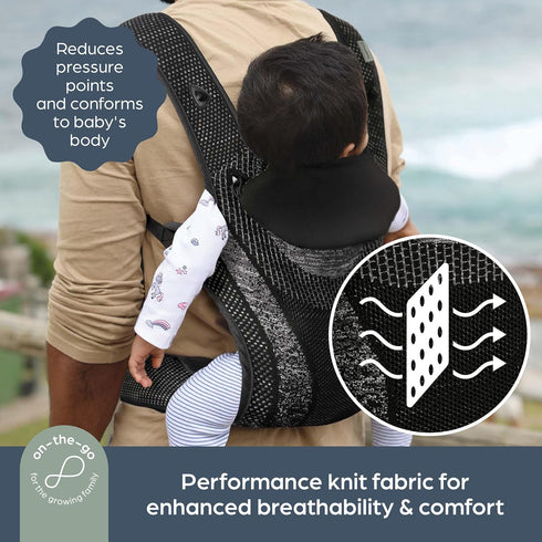 3-Position 8-33lb Backpack Dreambaby Inspire Baby Carrier Newborn to Toddler, Front & Style Infant Carrier, Breathable