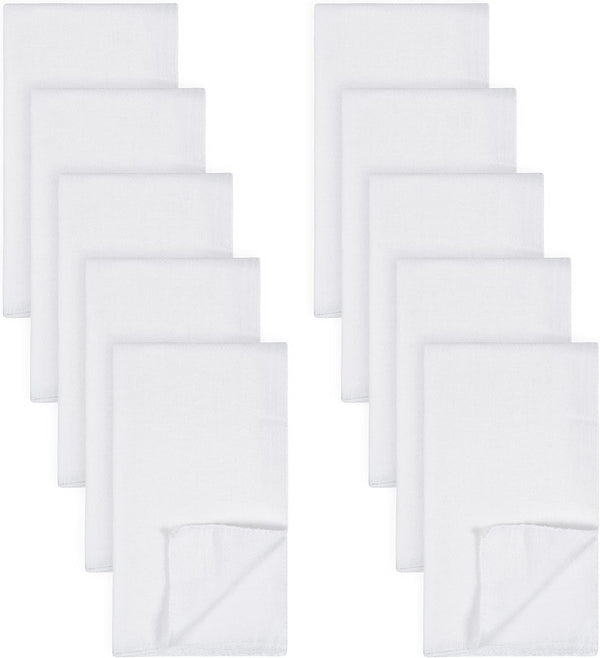 Gerber Unisex Baby Boys Girls Birdseye Flatfold Cloth Diapers Multipack White 10