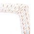 American Baby Company 100% Natural Cotton Fitted Crib Sheet 52" x 28", Soft and Hypoallergenic, Sparkle Gold and Pink