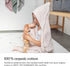 Ehrenkind 100 100 cm, Hooded Towel, Baby Towel with Hood Made of Cuddly Soft Organic Cotton, Bath Towel in x Light