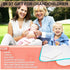 25.5x31.5 Pack 2 2 Portable Changing Pad - Waterproof Reusable Baby Changing Mats for Girls Boys - Large Size