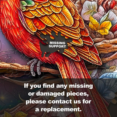 (M-11.9 11.8in 200pcs) Wooden Puzzles for Adults, Wooden Cardinal Puzzle, Wooden Jigsaw Puzzles for Adults, Birthday