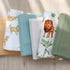 LifeTree Muslin Swaddle Blankets Neutral, Baby Washcloths Safari Animals Swaddling Wrap Nursery Receiving Blanket