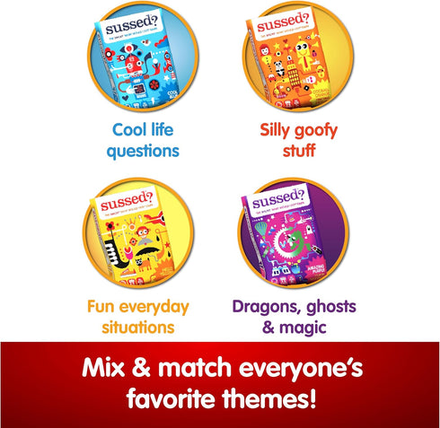 Summer 6 Pack SUSSED The Wacky What Would You Do Social Card Game - Fun & Easy Activity for Kids - Family Travel Game