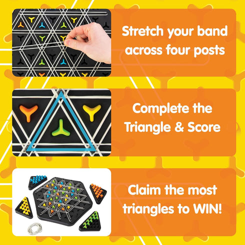 8+ Triggle Triangle Chess Board Game - Board Games for Family Night - Strategic Game Play - Multi-Player Board Games