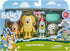 Bluey Figure 4-Pack - Pass The Parcel Character Figures with Accessories, 2.5-3 inch