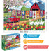 EIYRURU 300 (20.5" 15") Piece Jigsaw Puzzle for Adults Spring Farmyard Delight with Quilts & Tulips Challenging