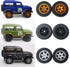 XYELKW 9 Set 1/64 1 64 3 3 1/64 Wheels for Trucks Wheels Off Road Simulation Custom Rubber Tires with Colors & Styles