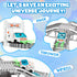 Set, 205 Set 4-7 3-12 KIZJORYA Construction Race Track, Space Train Track PCS DIY Flexible Tracks Play for Boys