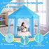 Monobeach Princess Tent for Girls - Large Playhouse Kids Castle Play Tent with Star Lights, Indoor Outdoor Games (Blue)