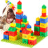 Toddler Building Blocks Stacking Toys for Kids Ages 4-8, Fun House Big Blocks with 10” x 10” Baseplate