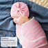 0-3 AQOKKA Baby Swaddle Sleep Sacks with Big Bow Hats Cotton Adjustable Swaddle Blankets Wrap Nursery Swaddles