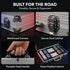 Set 200-pcs 5 HEITOK Texas Hold'em Poker Chip with Aluminum Carrying Case & Professional Weight Chips Plus Poker Dice