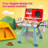 CUTE STONE Kids BBQ Grill Playset - Realistic Smoke Toy BBQ Grill with Accessories for Indoor Outdoor Pretend Play