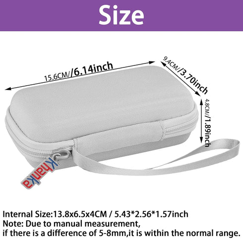 khanka Hard Travel Case for RG28XX Retro Handheld Game Console, Case Only, White