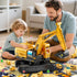 3-5 3 4 5 6 Construction Excavator Toys for Boys Year Old - Engineering Digger Race Tracks with Excavator Crane, Car
